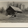 Shack occupied by Mr. Bastia, an unmarried shacker in Iron County, Michigan