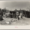 Chicken house and home of Lon Allen, farmer near Iron River, Michigan
