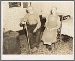 Grandpaw and Grandmaw Puchett, pioneers, in their home at Alvin, Wisconsin