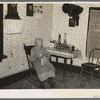 Grandmaw Puchett, one of the pioneers in this region in her home at Alvin, Wisconsin