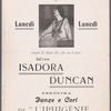 Miss Isadora Duncan eseguira danze e cori de "L'Iphigenie" di Christoph Gluck