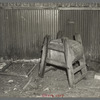 A homemade butter churn in an abandoned saloon at Mansfield, Michigan. A "bust" mining town