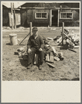 Member of the transient camp. Hagerman Lake, Michigan