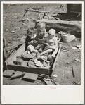 Children of Bodray family playing. Near Tipler, Wisconsin