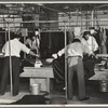 Pressers of work on women's coats in the cooperative garment factory at Jersey Homesteads, Hightstown, New Jersey