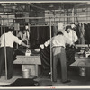 Pressers of work on women's coats in the cooperative garment factory at Jersey Homesteads, Hightstown, New Jersey