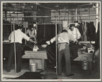 Pressers of work on women's coats in the cooperative garment factory at Jersey Homesteads, Hightstown, New Jersey