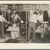 Pressers of work on women's coats in the cooperative garment factory at Jersey Homesteads, Hightstown, New Jersey