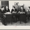 A meeting of the industrial committee, Jersey Homesteads Hightstown, New Jersey