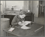 Jeannete Feinstock, clerk in the factory office, Jersey Homesteads, Hightstown, New Jersey