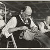 Barry Leving, a tailor in the cooperative garment factory at the Jersey Homesteads, a United States Resettlement Administration subsistence homestead project. Hightstown, New Jersey