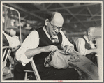 Barry Leving, a tailor in the cooperative garment factory at the Jersey Homesteads, a United States Resettlement Administration subsistence homestead project. Hightstown, New Jersey