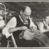 Barry Leving, a tailor in the cooperative garment factory at the Jersey Homesteads, a United States Resettlement Administration subsistence homestead project. Hightstown, New Jersey