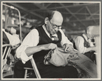 Barry Leving, a tailor in the cooperative garment factory at the Jersey Homesteads, a United States Resettlement Administration subsistence homestead project. Hightstown, New Jersey