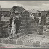 Cinder block construction, Jersey Homesteads, Hightstown, New Jersey