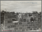 Cinder block construction, Jersey Homesteads, Hightstown, New Jersey