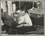 Philip Goldstein assistant cutter in the cooperative garment factory at Jersey Homesteads. He is secretary of the Colonists' Association, Inc., Hightstown, New Jersey