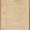 Modern novels (Joyce). Holograph notebook. Probably notes for essay, Modern fiction, in The common reader
