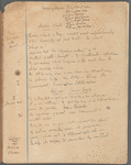 Modern novels (Joyce). Holograph notebook. Probably notes for essay, Modern fiction, in The common reader