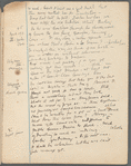 Modern novels (Joyce). Holograph notebook. Probably notes for essay, Modern fiction, in The common reader