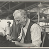 Eugene Isaacs, tailor, in the cooperative garment factory, Jersey Homesteads, Hightstown, New Jersey
