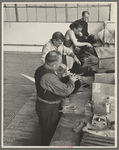 Hat makers at the cooperative garment factory, Hightstown, New Jersey