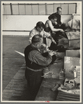 Hat makers at the cooperative garment factory, Hightstown, New Jersey