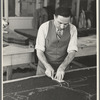 Garment worker at Hightstown factory, New Jersey
