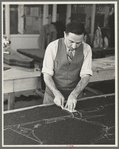 Garment worker at Hightstown factory, New Jersey