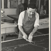Garment worker at Hightstown factory, New Jersey