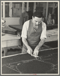 Garment worker at Hightstown factory, New Jersey