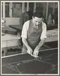 Garment worker at Hightstown factory, New Jersey