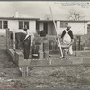 Construction of houses, Jersey Homesteads, Hightstown, New Jersey