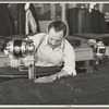 Philip Goldstein, assistant cutter in the cooperative garment factory, Jersey Homesteads, Hightstown, New Jersey