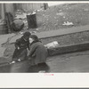 Children playing in the gutter on 139th Street just east of St. Anne's Avenue, Bronx, New York