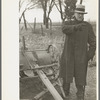Auctioneer at country auction near Aledo, Illinois