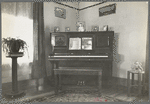 Corner of living room of Rustan brothers' farmhouse near Dickens, Iowa
