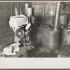 Interior of cream-separating room. Rustan Brothers' farm near Dickens, Iowa