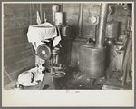 Interior of cream-separating room. Rustan Brothers' farm near Dickens, Iowa