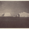 The steamer among the icebergs heading to the northward