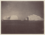 The steamer among the icebergs heading to the northward