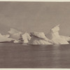 Scene from Baffin Islands, with icebergs in the distance