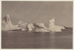 Scene from Baffin Islands, with icebergs in the distance