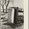 Outhouse in "Shantytown," Spencer, Iowa