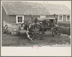 Tractor on Roy Merriott farm near Estherville, Iowa