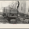 Wagonsled loaded with corncobs on Roy Merriot farm near Estherville, Iowa