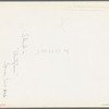 Mrs. Charles Benning sweeping steps of shack in "Shantytown," Spencer, Iowa