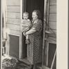 Mrs. Rauhauser and one of her seven children, Ruthven, Iowa
