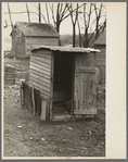Toilet on the William McDermott farm near Anthon, Iowa