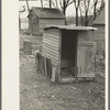 Toilet on the William McDermott farm near Anthon, Iowa